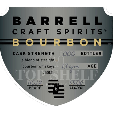 Barrell Craft Spirits Cask Strength 13 Year Old Bourbon