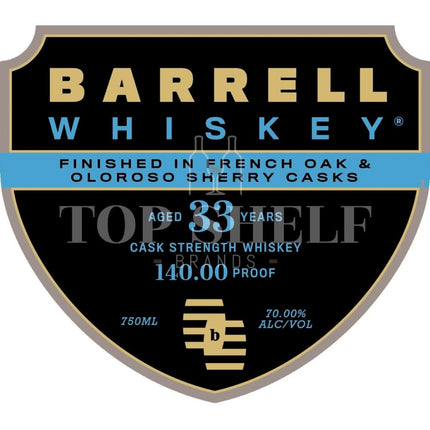 Barrell Whiskey 33 Year Old Cask Strength - Barbank