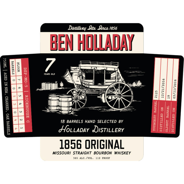 Ben Holladay 18 Barrels 1856 Original Straight Bourbon - Barbank