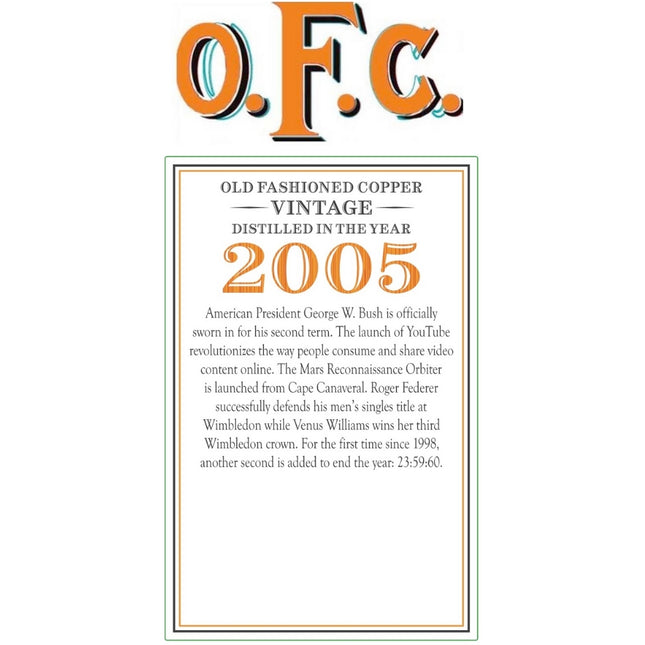 Buffalo Trace O.F.C. Vintage 2005 Straight Bourbon - Barbank