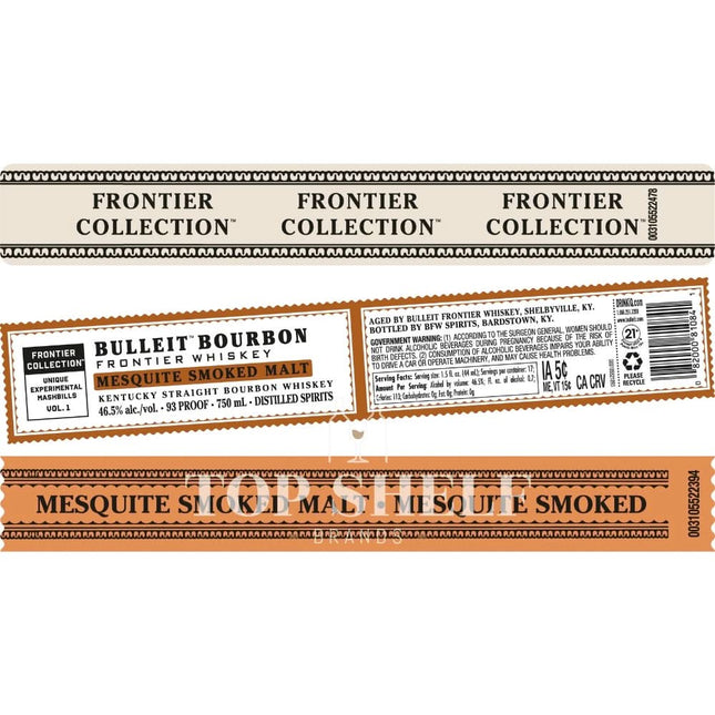 Bulleit Bourbon Frontier Collection Mesquite Smoked Malt - Barbank