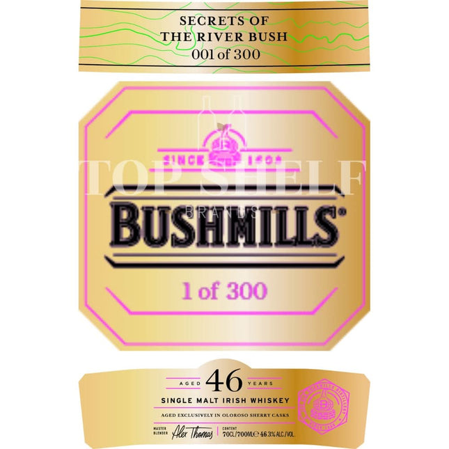 Bushmills 46 Year Old Secrets of the River Bush - Barbank