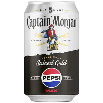 Buy Captain Morgan Spiced Gold X Pepsi Max Premixed Online – Barbank