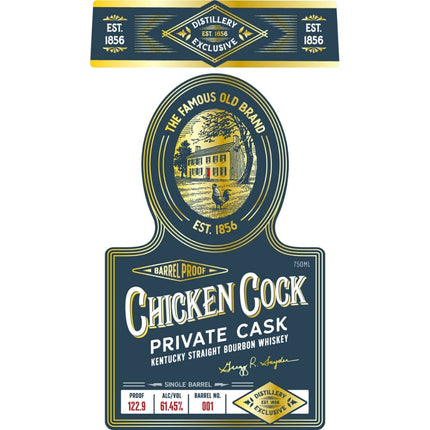 Chicken Cock Single Barrel Private Cask Bourbon - Barbank