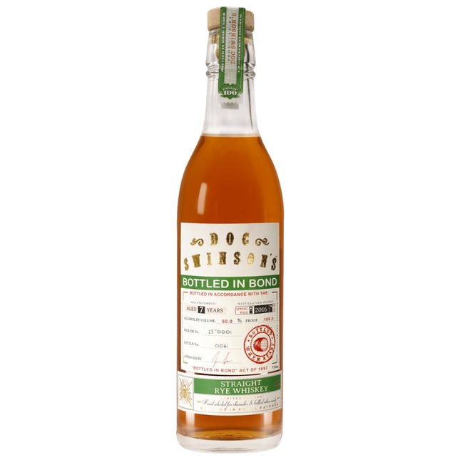 Doc Swinson’s Bottled in Bond 7 Year Rye - Barbank