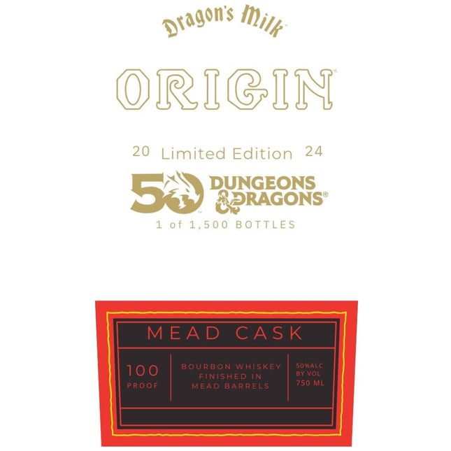 Dragon’s Milk Origin Dungeons & Dragons Mead Cask Bourbon - Barbank