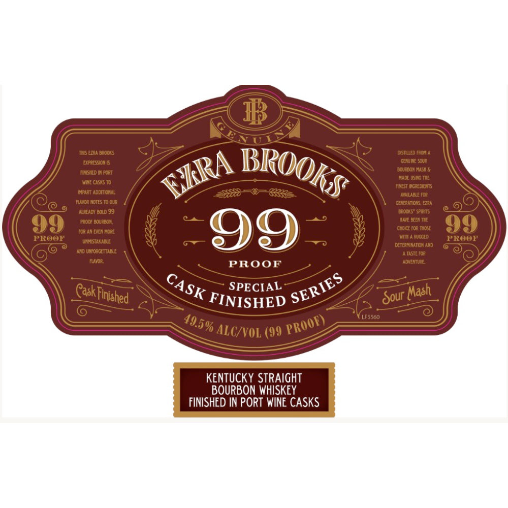 Ezra Brooks 99 Proof Bourbon Finished in Port Wine Casks