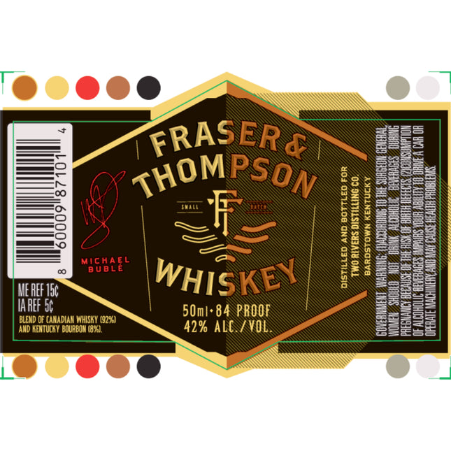 Fraser & Thompson Whiskey By Michael Bublé 50ml - Barbank