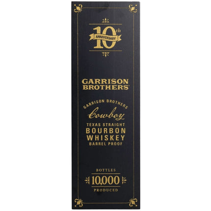 Garrison Brothers 10th Anniversary Edition Cowboy Bourbon - Barbank