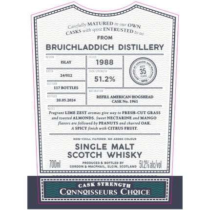 Gordon & Macphail 1988 Bruichladdich 35 Year Old - Barbank
