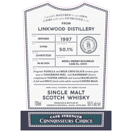 Gordon & Macphail 1997 Linkwood 26 Year Old - Barbank