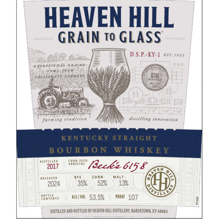 Heaven Hill Grain to Glass Straight Bourbon Whiskey - Barbank