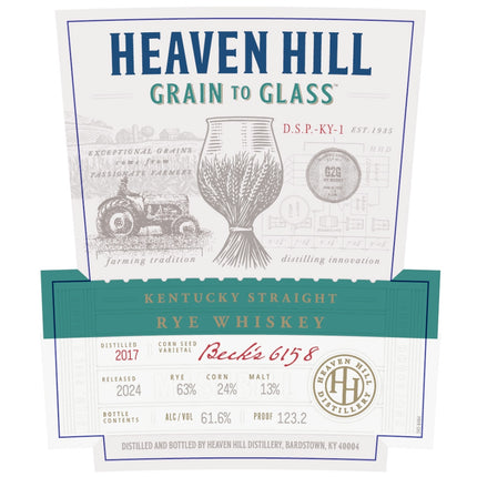 Heaven Hill Grain to Glass Straight Rye Whiskey - Barbank