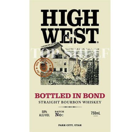 High West Bottled in Bond Bourbon - Barbank