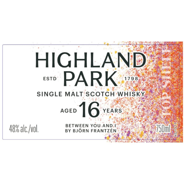 Highland Park 16 Year Old Between You and I By Bjorn Frantzen - Barbank