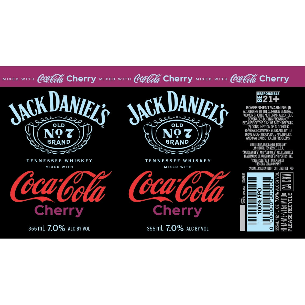 Jack Daniel's Coca-Cola Cherry RTD Cocktail