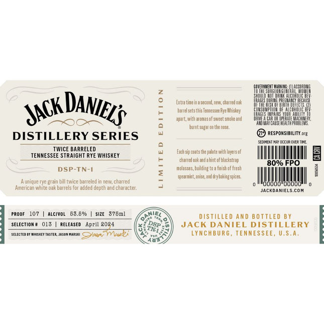 Jack Daniel’s Distillery Series No. 13 - Barbank