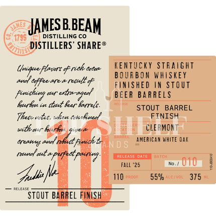 James B. Beam Distillers’ Share No. 10 Stout Barrel Finish - Barbank