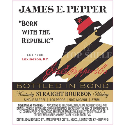 James E. Pepper Bottled in Bond Straight Bourbon - Barbank
