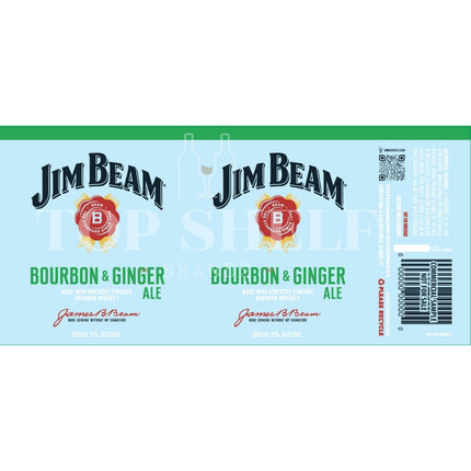 Jim Beam Bourbon & Ginger Ale Canned Cocktail