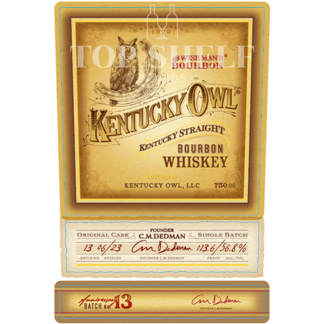 Kentucky Owl Bourbon Batch 13