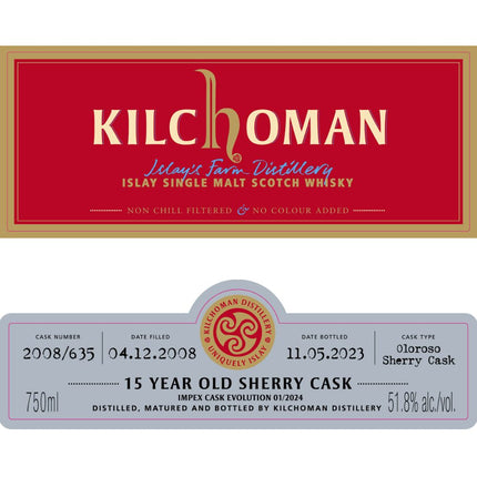 Kilchoman 15 Year Old ImpEx Cask Evolution 01/2024 - Barbank