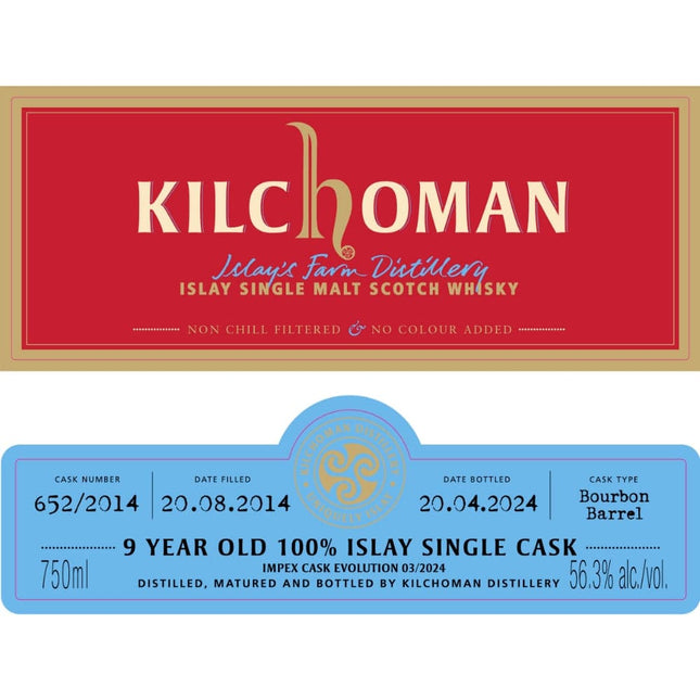 Kilchoman 9 Year Old ImpEx Cask Evolution 03/2024 - Barbank