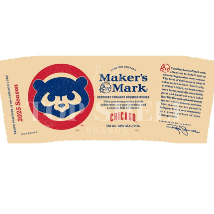 Maker’s Mark Chicago Cubs 2025 Season Bourbon - Barbank