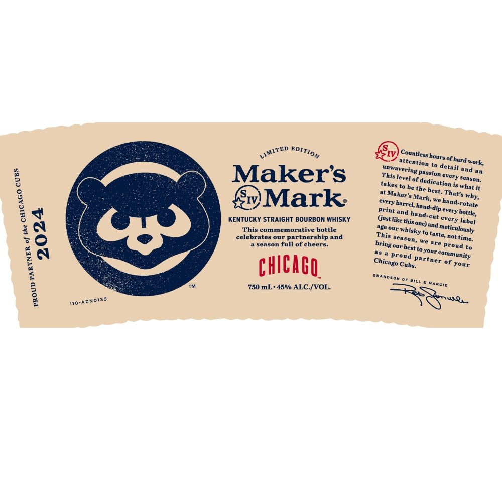 Maker’s Mark Chicago Cubs Straight Bourbon 2024 Release