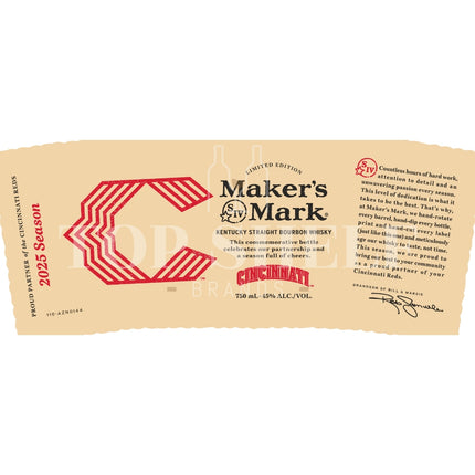 Maker’s Mark Cincinnati Reds 2025 Season Bourbon - Barbank