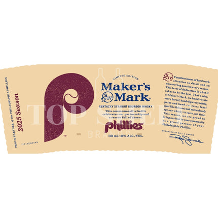 Maker’s Mark Philadelphia Phillies 2025 Season Bourbon - Barbank