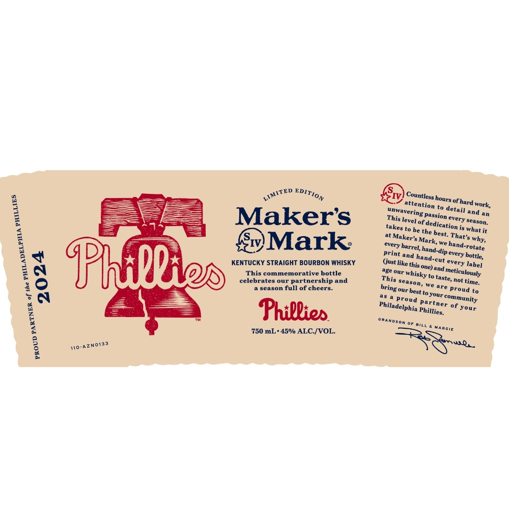 Maker’s Mark Philadelphia Phillies Straight Bourbon 2024 Release