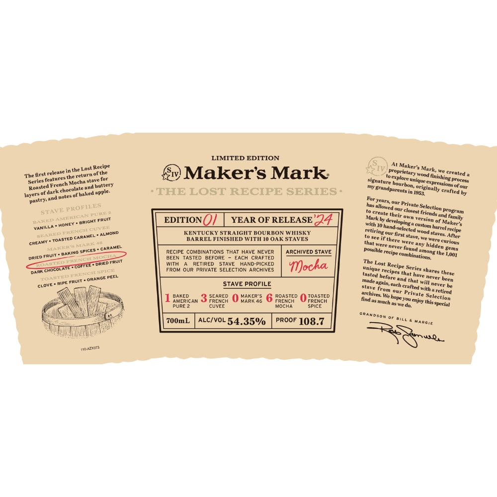 Maker’s Mark The Lost Recipe Series Edition 01