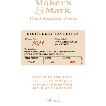 Maker’s Mark Wood Finishing Series 2024: Stave Profile SB 5-2 - Barbank