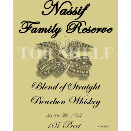 Nassif Family Reserve Blend of Straight Bourbon Batch 1 - Barbank