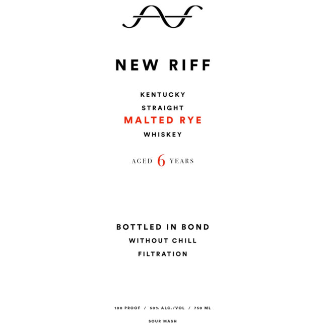 New Riff 6 Year Old Bottled in Bond Malted Rye Whiskey - Barbank