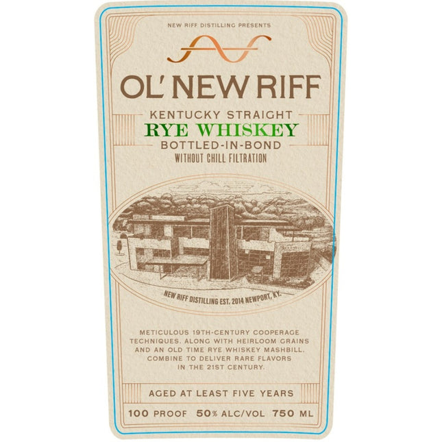 Ol’ New Riff Bottled in Bond Straight Rye Whiskey - Barbank
