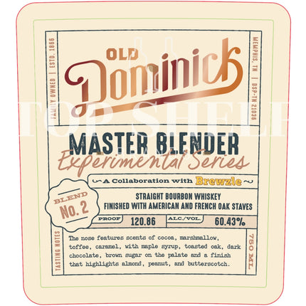 Old Dominick x Brewzle Master Blender Experimental Series No. 2 - Barbank