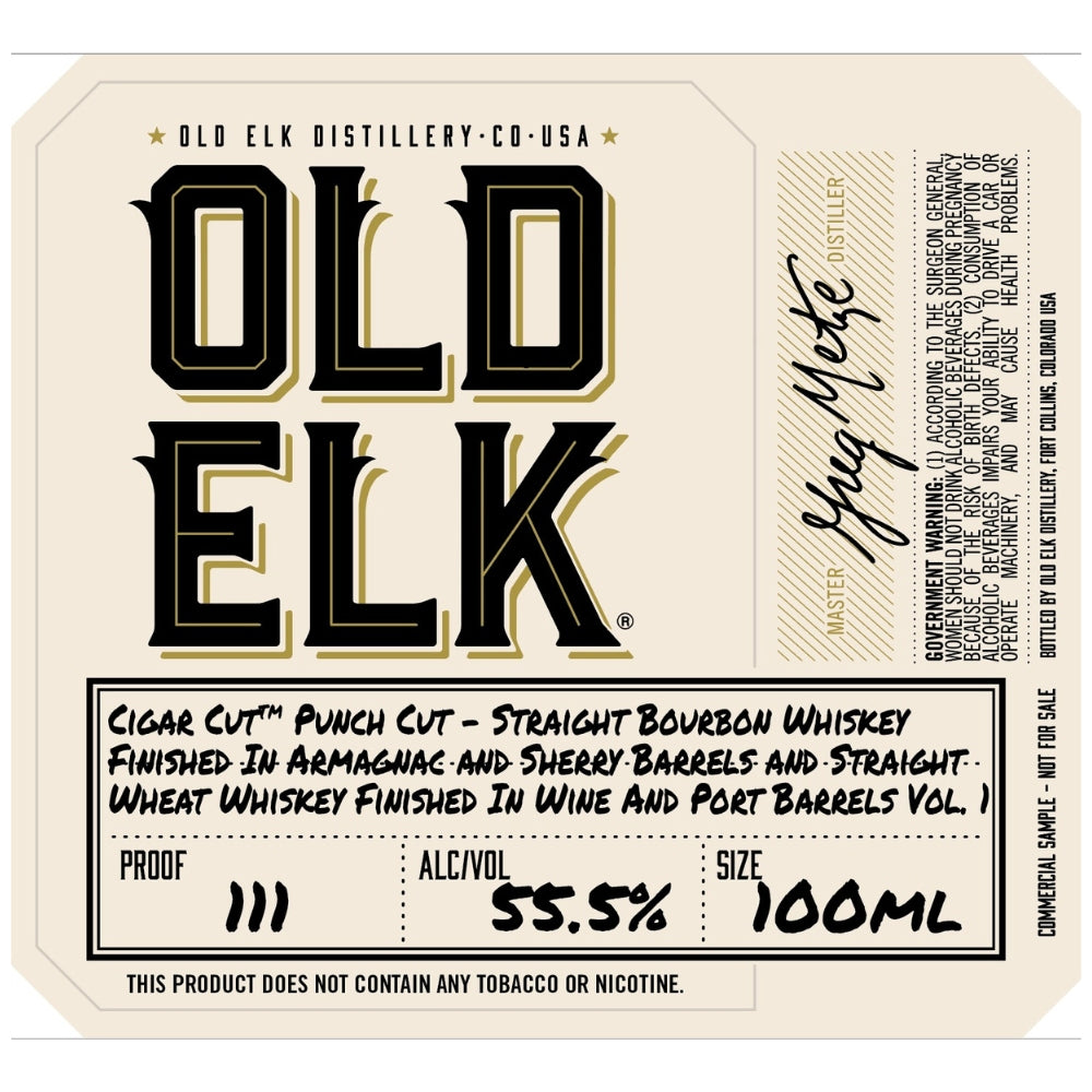 Old Elk Cigar Cut Punch Cut Vol. 1 200ml Bottle