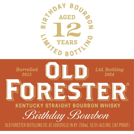 Old Forester Birthday Bourbon 2024 - Barbank