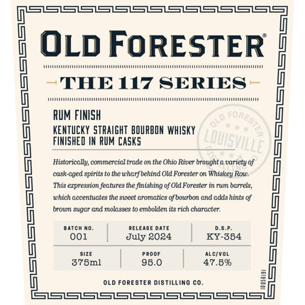 Old Forester The 117 Series Rum Finish 2024 Release - Barbank