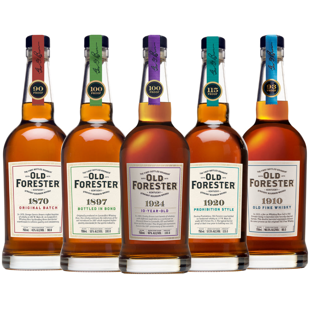 Old Forester Whiskey Row Series Complete Set