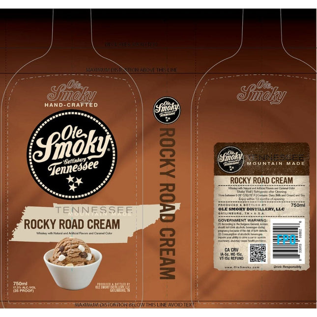 Ole Smoky Rocky Road Cream Whiskey - Barbank
