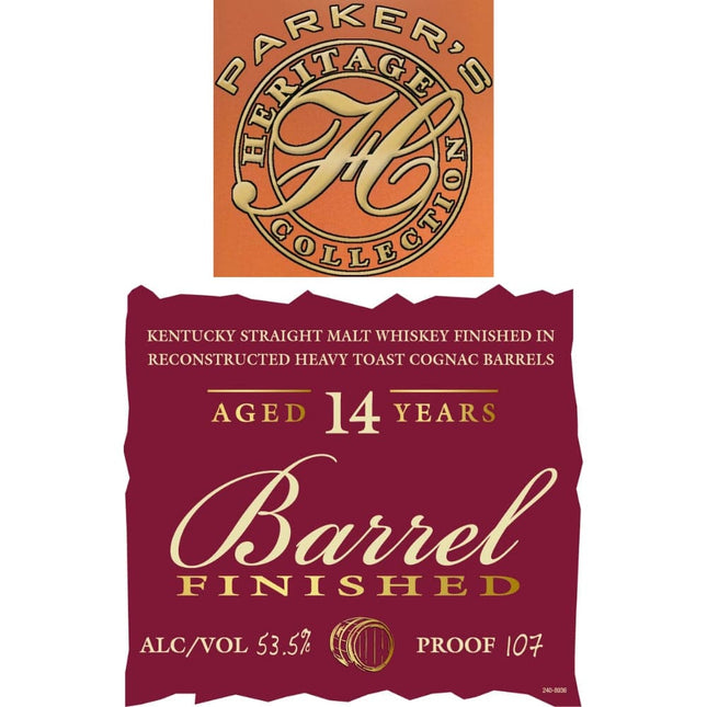 Parker's Heritage Collection 18th Edition 14 Year Old Malt Whiskey - Barbank