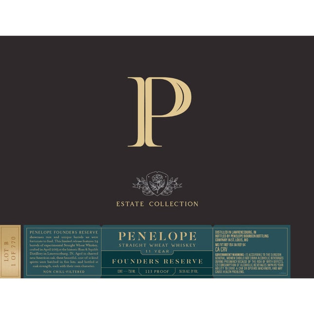Penelope Estate Collection Founder's Reserve 11 Year Old - Barbank