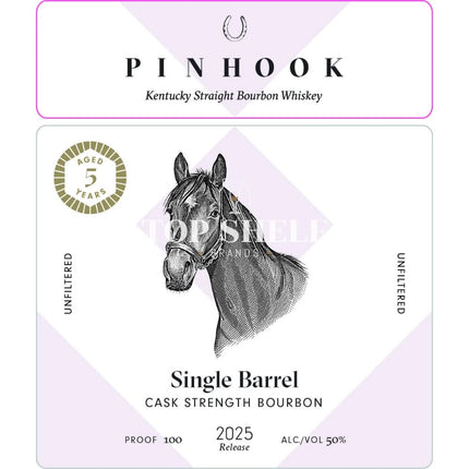 Pinhook 5 Year Old Single Barrel Cask Strength Bourbon 2025 Release - Barbank