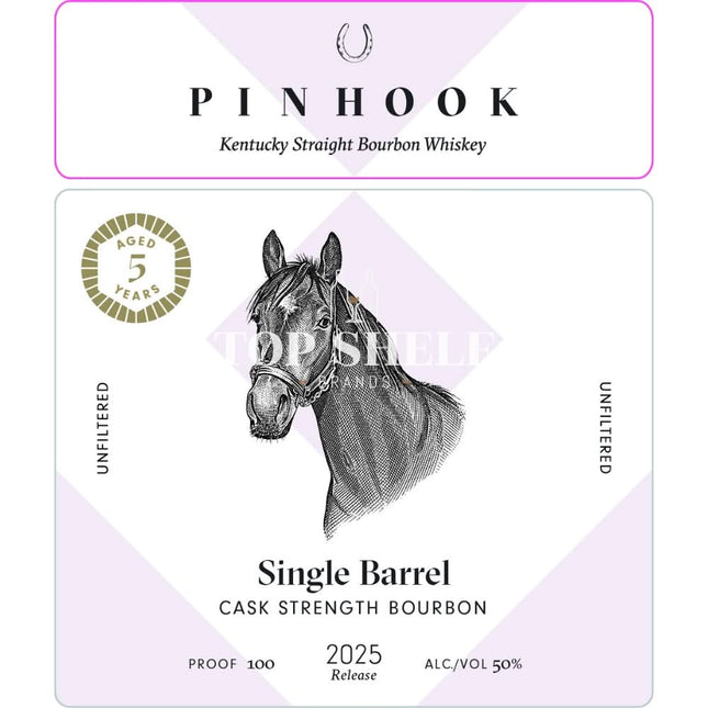 Pinhook 5 Year Old Single Barrel Cask Strength Bourbon 2025 Release - Barbank