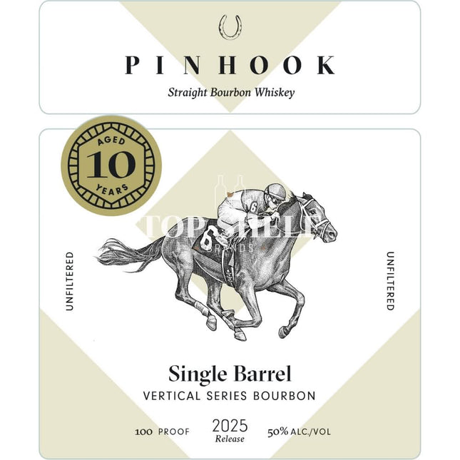 Pinhook Single Barrel Vertical Series 10 Year Old Bourbon 2025 Release - Barbank