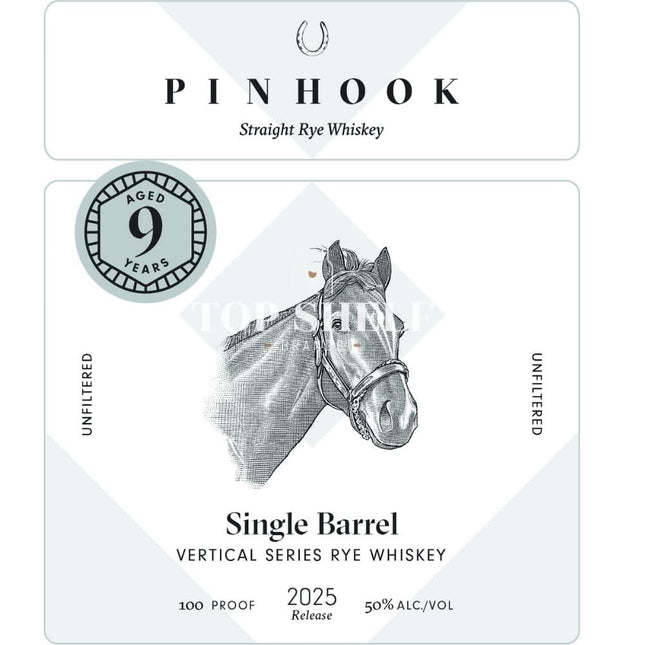 Pinhook Single Barrel Vertical Series 9 Year Old Rye 2025 Release - Barbank