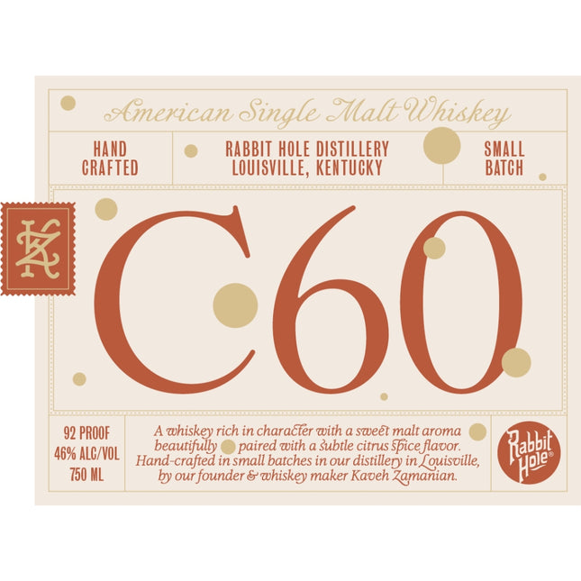 Rabbit Hole C60 American Single Malt Whiskey - Barbank